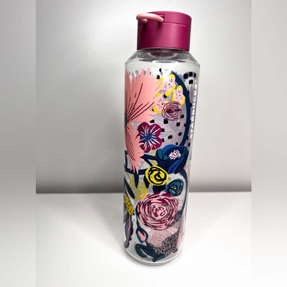 Starbucks 2021 Floral Water Bottle Cold 24oz
